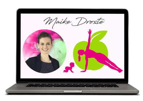 Maike Droste Akademie auf einem Laptop