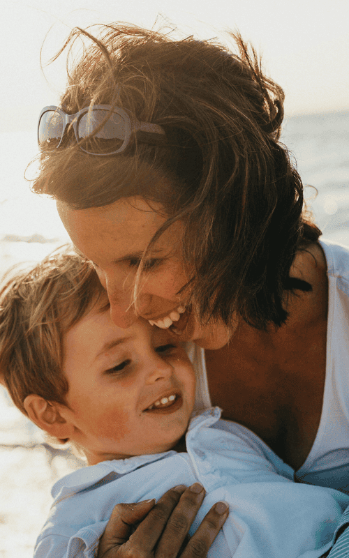 Mutter und Kind als Symbol für Alltag und Motivation